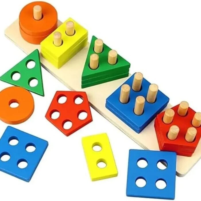 Five Colors and Five Shapes Sorter - Image 1